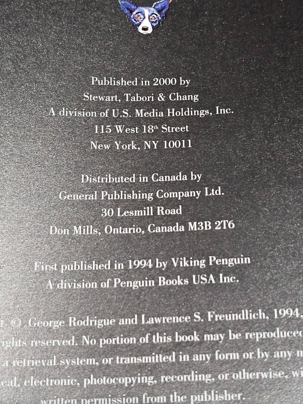 Blue Dog by George Rodrigue coffee table book - Picture 8 of 9